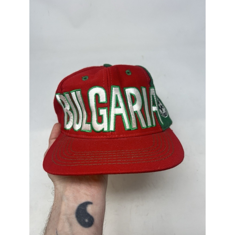 Vintage Adidas Hat World Cup Soccer 1990s Bulgaria RARE Embroidered